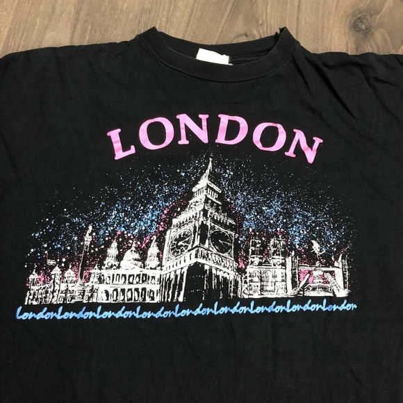 Vintage London T Shirt Mens Large Big Ben - Picture 2 of 5